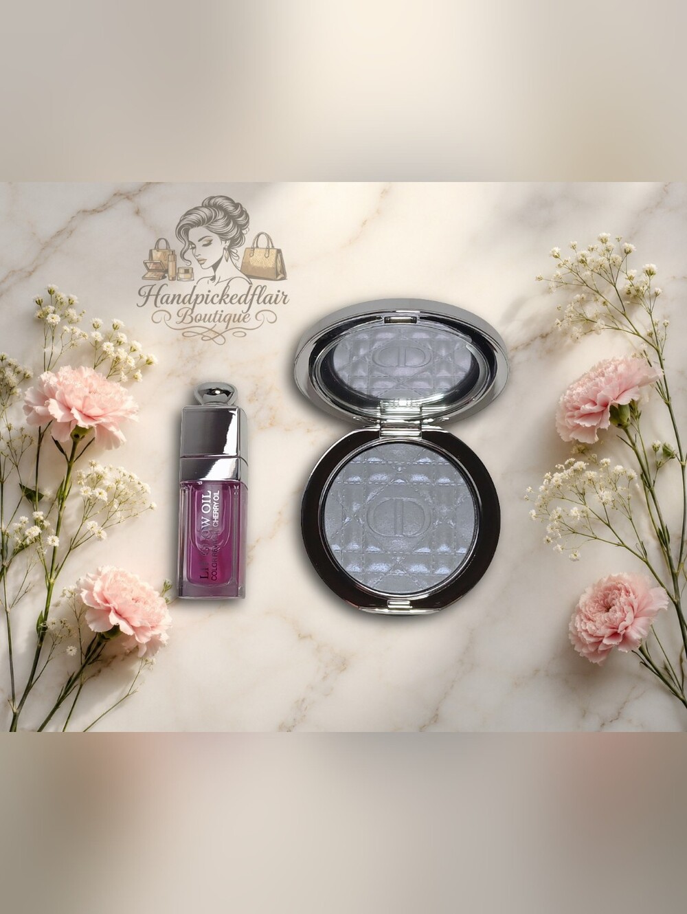Dior Forever Glow Luminizer & Dior Addict Lip Glow Oil Duo Set New with Tags